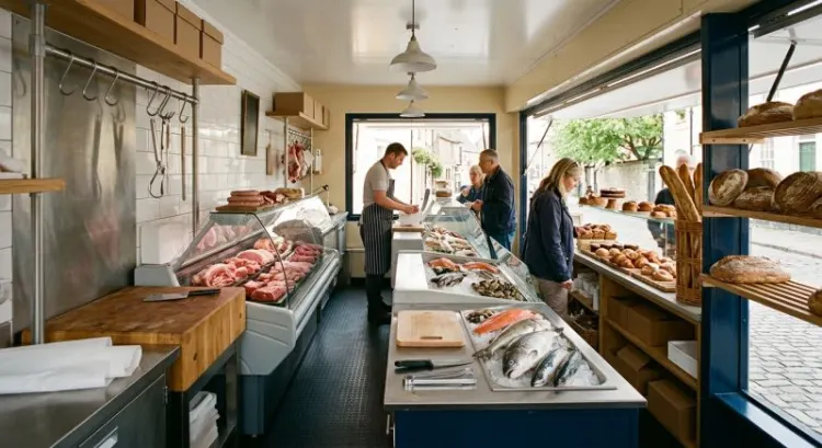Camion magasin neuf pour boucherie, poissonnerie ou boulangerie : prix