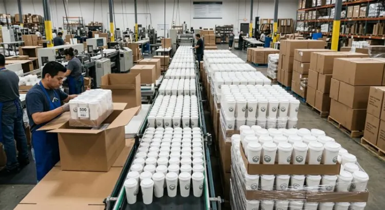 Gobelets personnalisés 500 pièces : prix, délai et impression du logo